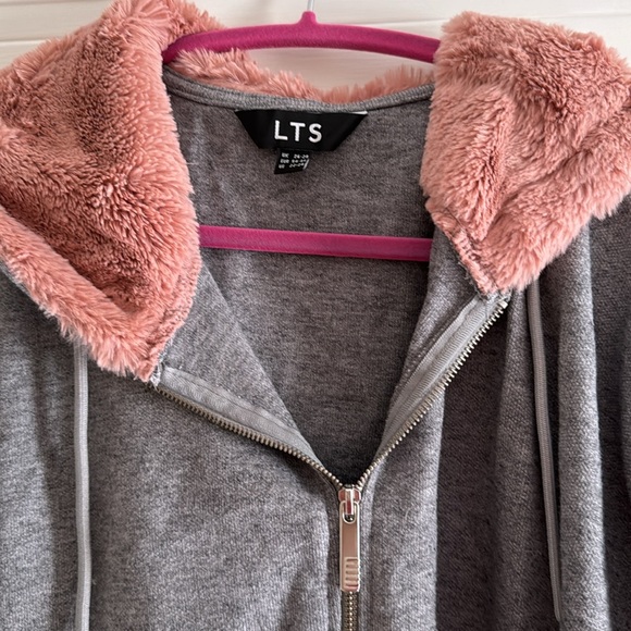 LTS long tall, Sally women’s plus full size zip hooded sweatshirt top size 22-24 - Picture 2 of 10